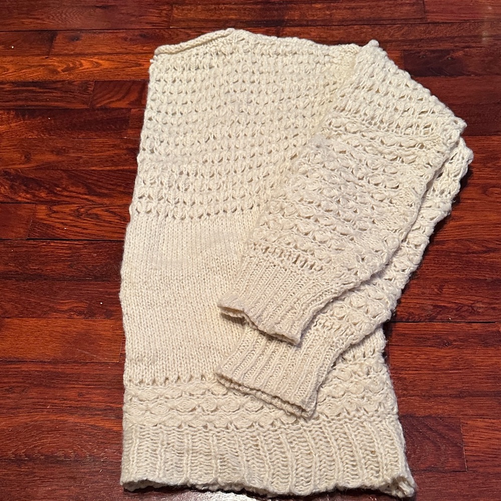 Free People Cream Knit Sweater - Picture 5 of 5